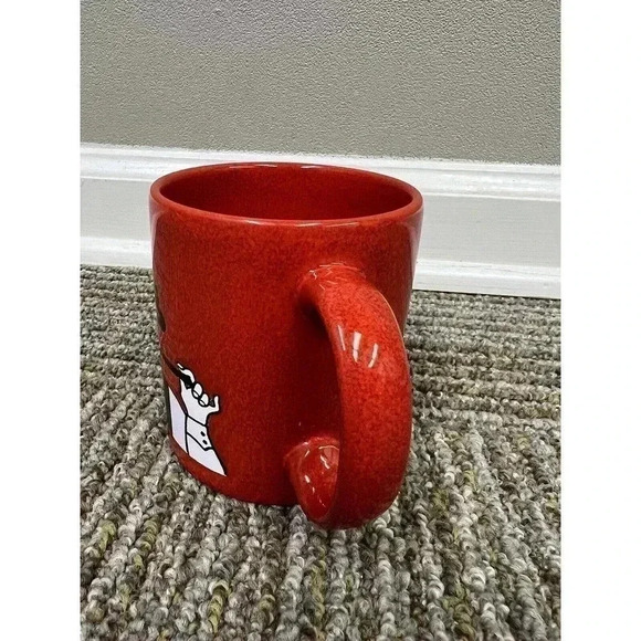 Vintage RARE WAECHTERSBACH West Germany Coffee Tea Mug Chef/Cook Red White EUC - Picture 8 of 13